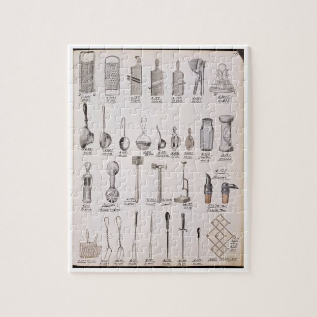 Puzzle Ustensiles de cuisine, d'un catalogue commercial (Vertical)