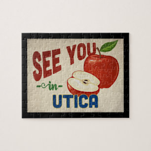 Puzzle Utica New York Apple - Vintage voyage