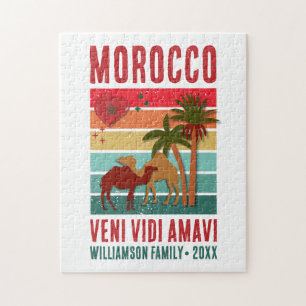 Puzzle Vacances de réunion de famille Maroc Voyage Souven