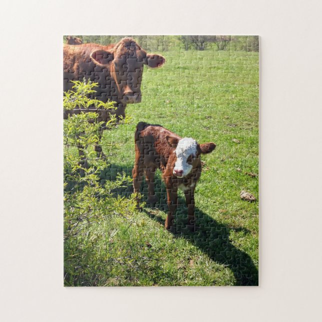 Puzzle Vache & Calf (Vertical)