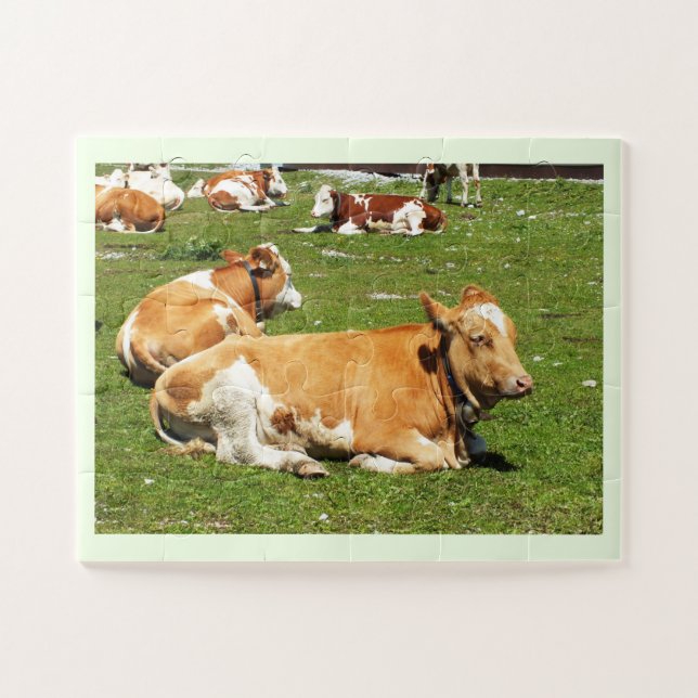 Puzzle Vaches alpines (Horizontal)