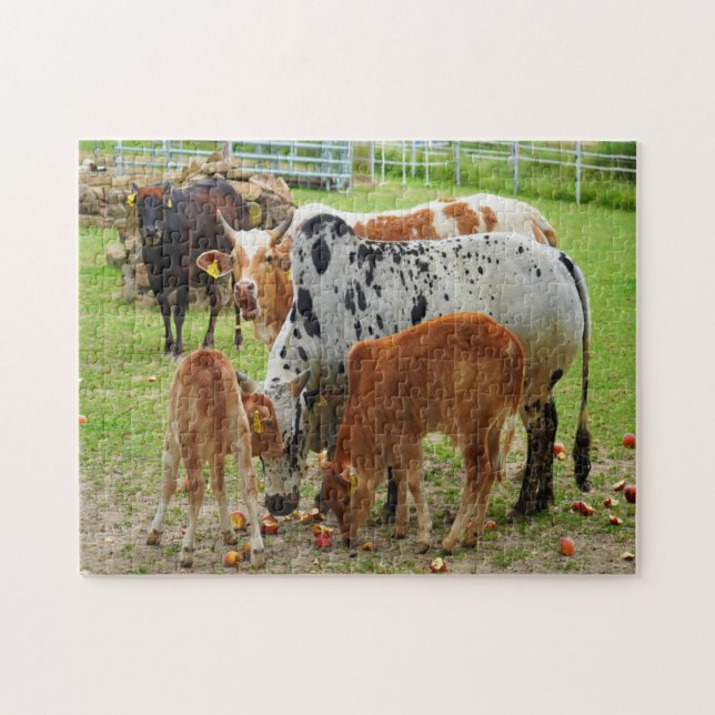 Puzzle Vaches de ferme (Horizontal)