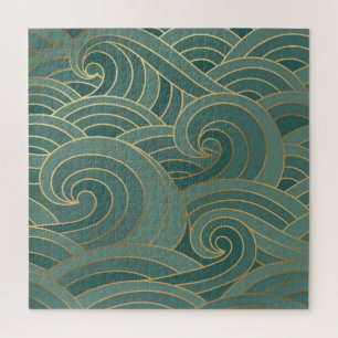 Puzzle Vague d'or : Traditionnel luxe oriental