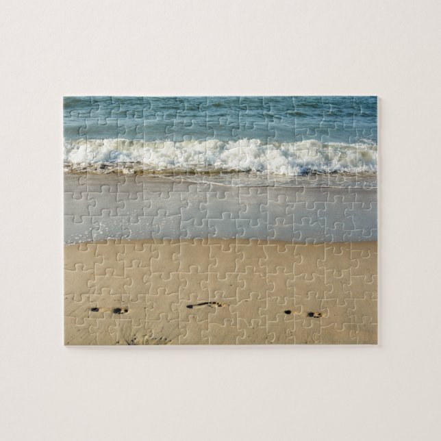 Puzzle Vague et empreintes  - (Horizontal)