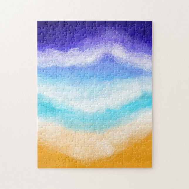 Puzzle Vagues bleues et Turquoises majestueuses sur le ri (Vertical)