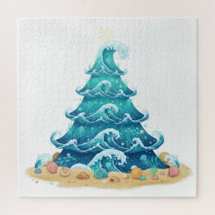 Puzzle vagues de noël