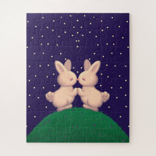 Puzzle Valentine Bunnies