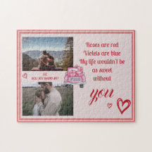 Valentine Poème Mariage Proposition XO Heart Photo
