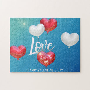 Puzzle Valentines Day Love Is In The Air Balloons
