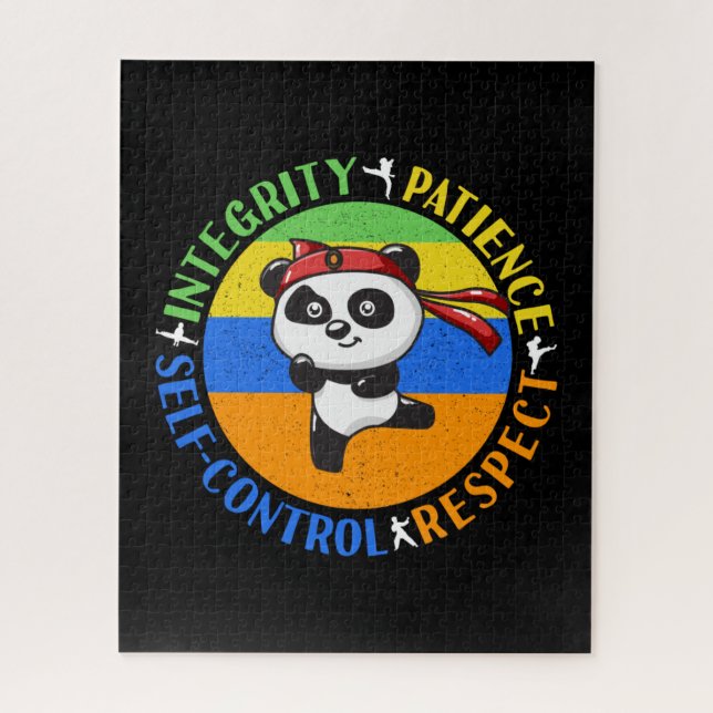 Puzzle Valeurs des arts martiaux - Garçons Karate Mindset (Vertical)