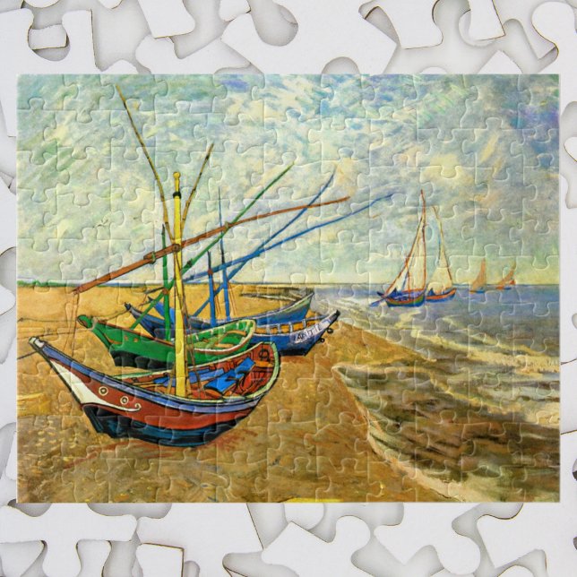 Puzzle Van Gogh Bateaux de pêche sur la plage de Saintes  (Créateur téléchargé)