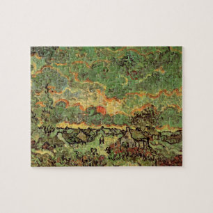 Puzzle Van Gogh Cottages Cyprès Reminiscence du Nord