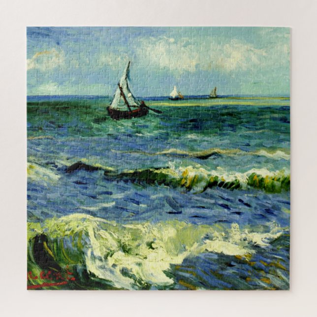 Puzzle Van Gogh - La mer à Saintes-Maries (Vertical)