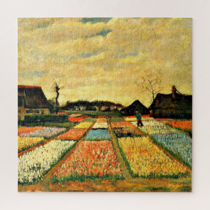 Puzzle Van Gogh - Lits à fleurs en Hollande