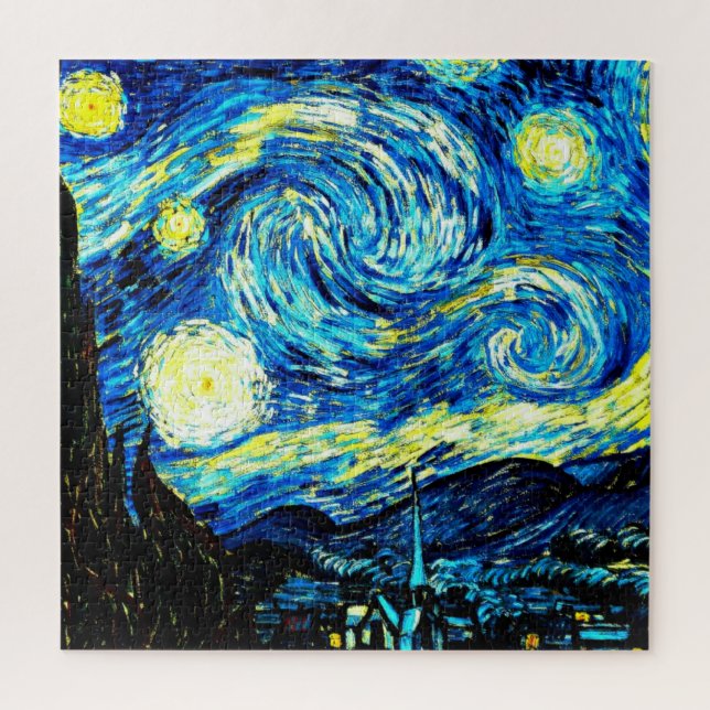 Puzzle Van Gogh - Nuit étoilée (Vertical)