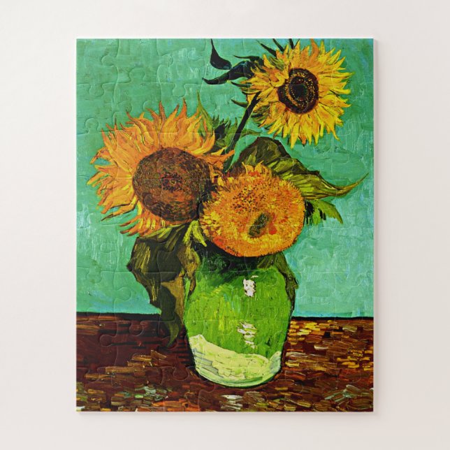 Puzzle Van Gogh - Tournesols, Trois, (Vertical)