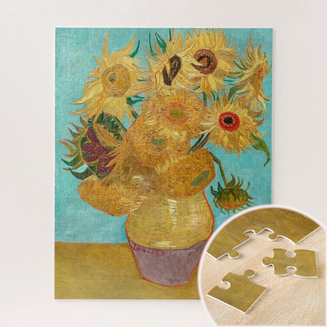 Puzzle Vase avec douze tournesols par Vincent Van Gogh (Créateur téléchargé)