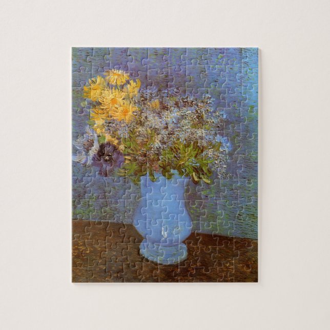 Puzzle Vase avec Lilacs et marguerites par Vincent van Go (Vertical)