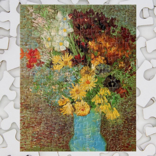 Puzzle Vase avec marguerites et anémones par Vincent van  (Créateur téléchargé)