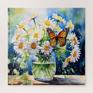 Puzzle Vase de marguerites joli floral