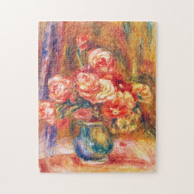 Puzzle Vase de Roses par Pierre-Auguste Renoir (Vertical)