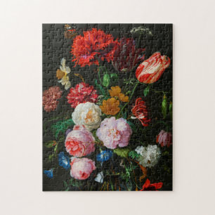 Puzzle Vase de verre avec des fleurs