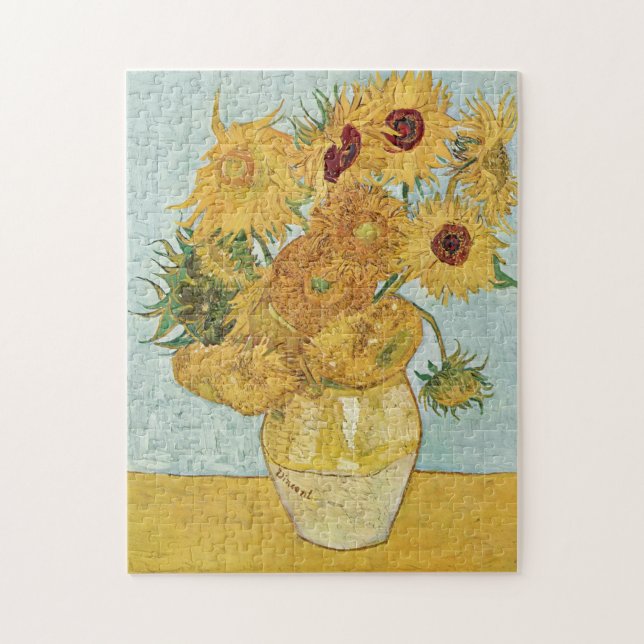 Puzzle Vase de Vincent van Gogh avec douze tournesols (Vertical)