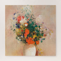 Vase des fleurs de Redon Post-impressionniste