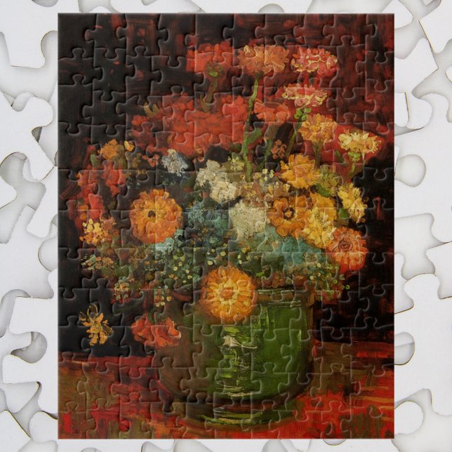 Puzzle Vase Still Life avec Zinnias par Vincent van Gogh (Créateur téléchargé)
