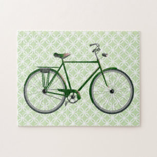 Puzzle Vélo vintage sur Green Retro Art