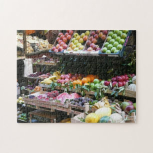 Puzzle Vendeur de rue, marché italien des fruits