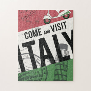 Puzzle Venez visiter l'Italie
