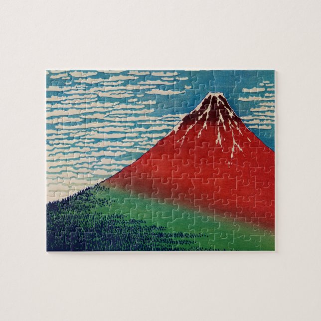 Puzzle Vent fin clair matin Art japonais Vintage (Horizontal)
