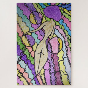 Puzzle Vent multicolore Art moderne Abstrait