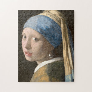 Puzzle Vermeer, fille avec une oreille perle - Art