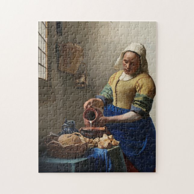 Puzzle Vermeer, la Milkmaid - Les Beaux-Arts Néerlandais (Vertical)