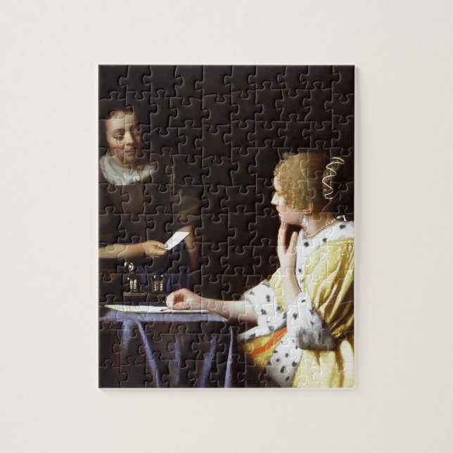 Puzzle Vermeer - maîtresse et domestique 1666-67 (Vertical)
