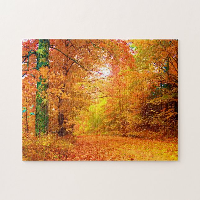 Puzzle Vermont Autumn Nature Paysage (Horizontal)