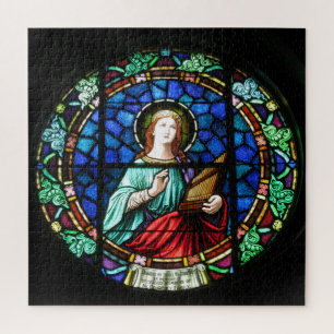 Puzzle Verre rond Saint Cecilia