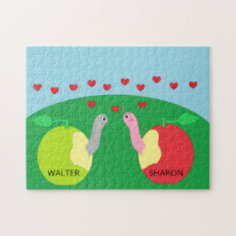 Puzzle Vers de terre amoureux :