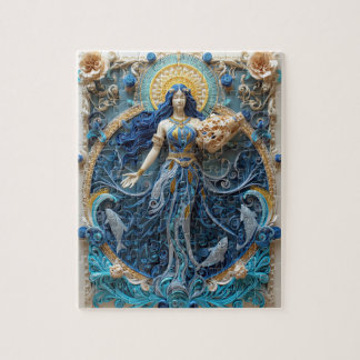 Puzzle Verseau porteur d'eau visionnaire - Quilling papie