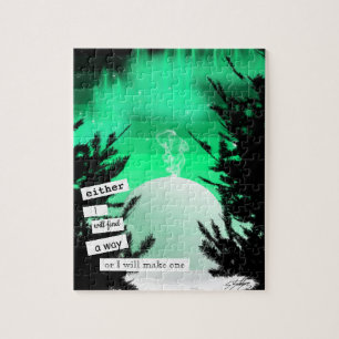 Puzzle vert Aurora Igloo par Sara Motolanez