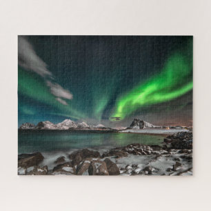 Puzzle Vert du Nord Lumières Arctique