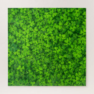 Puzzle vert shamrock, Saint Patrick's Day,