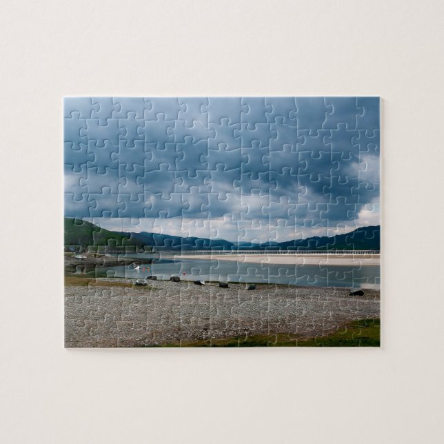 Puzzle Viaduc de Barmouth et estuaire de la rivière Mawdd (Horizontal)