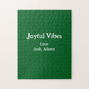 Puzzle Vibes Joyeuses vertes vacances de Noël amour famil