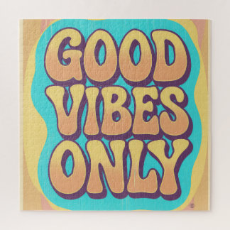 Puzzle Vibes positives uniquement style rétro groovy