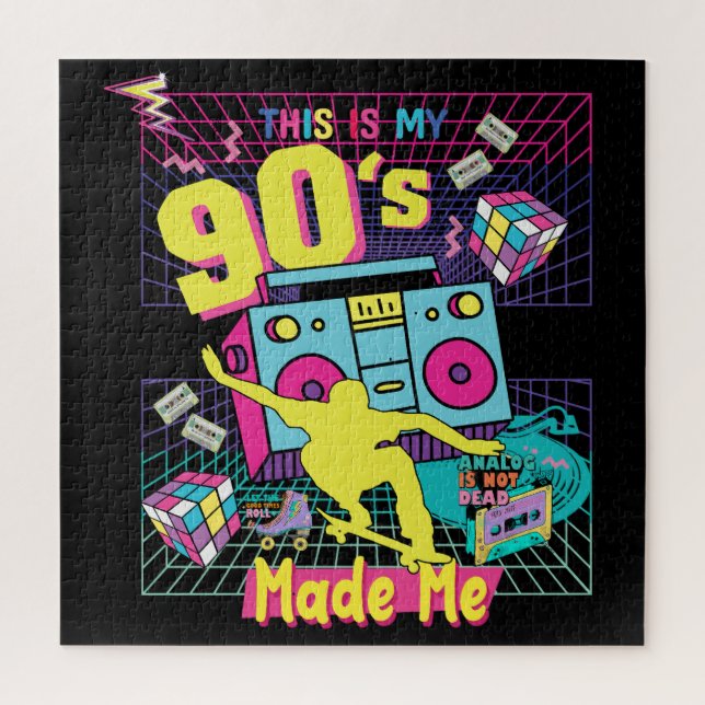 Puzzle Vibes Retro, Hip hop des années 90, m'a fait (Vertical)