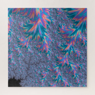 Puzzle Vibrant Groovy Trippy Bohémien Turquoise Corail Fr