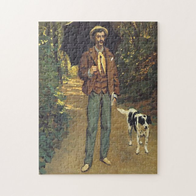 Puzzle Victor Jacquemont Holding Parasol Monet Fine Art (Vertical)